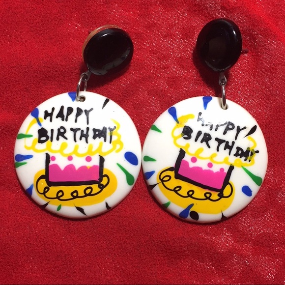 Jewelry - Happy Birthday earrings